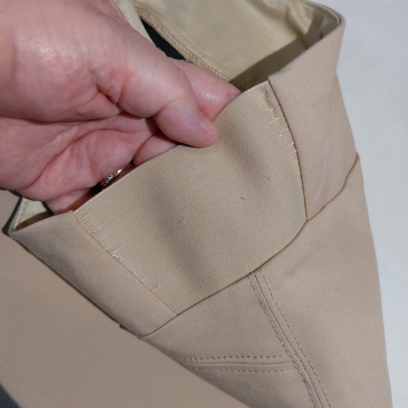 Investments The Park Ave Fit Elite Stretch Ankle Straight Pants Khaki Tan 16 EUC - Picture 5 of 15